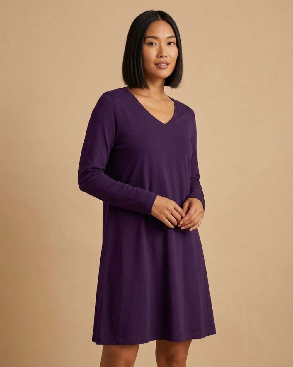 Hanro Sleep & Lounge Tencel and Cotton Nightgown Amethyst XS